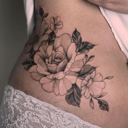 Hình xăm nghệ thuật tatoo mini bông hoa đẹp nhất