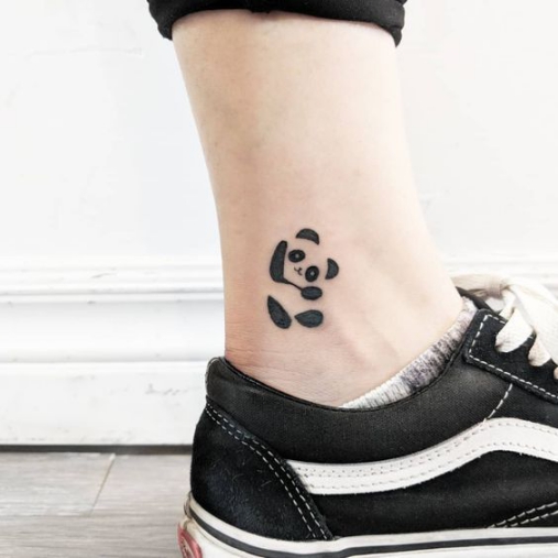 Hình xăm nghệ thuật tatoo mini gấu trúc đẹp nhất