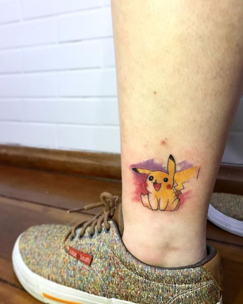 Hình xăm nghệ thuật tatoo mini pokemon đẹp nhất
