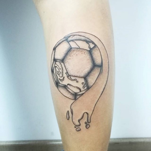 Hình xăm nghệ thuật tatoo mini quả bóng đẹp nhất