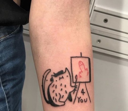 Hình xăm chữ đơn giản nhưng lại cực kỳ hài hước dành cho bạn Hình xăm chữ đẹp và ý nghĩa nhất cho nam và nữ - Số 19