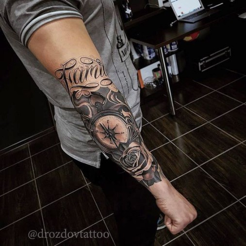 Hình xăm nghệ thuật chữ Family, đồng hồ và hoa đồng đẹp sành điệu ở ngay tay Hình xăm chữ đẹp và ý nghĩa nhất cho nam và nữ - Số 25