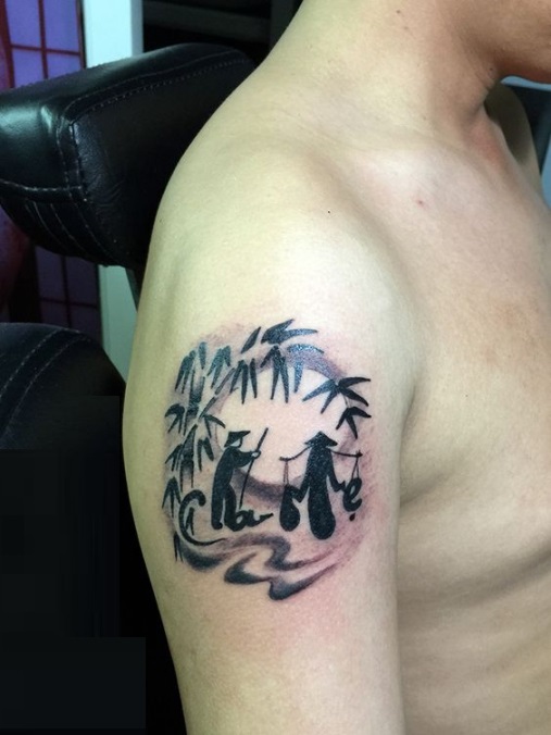 Hình xăm chữ cha mẹ ở bắp tay cực kỳ ý nghĩa Hình xăm chữ đẹp và ý nghĩa nhất cho nam và nữ - Số 7