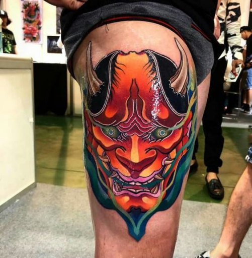 Hình xăm nghệ thuật mặt quỷ chất đẹp và ý nghĩa nhất Hình ảnh xăm tattoo mặt quỷ chất đẹp và ý nghĩa nhất