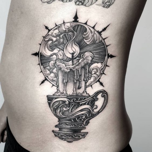 Hình ảnh xăm tattoo hoa văn lửa mang nhiều ý nghĩa cho chủ nhân Bật mí cho bạn phong cách thiết kế hình xăm hoa văn lửa đẹp nhất mang đậm nét cổ điển