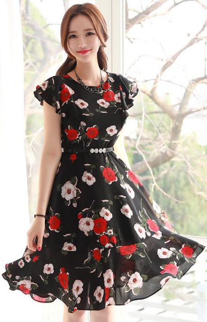 mau-vay-lien-than-dang-dai-1 Xu hướng thời trang Váy liền thân dáng dài đẹp - hình 3