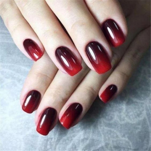 Các mẫu Nail màu đỏ đen đẹp hiện nay - hình ảnh 1 Mẫu móng tay nail màu đỏ đen đẹp nhất - hình 1