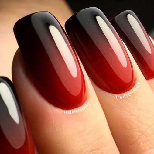 Các mẫu Nail màu đỏ đen đẹp hiện nay - hình ảnh 3 Mẫu móng tay nail màu đỏ đen đẹp nhất - hình 3