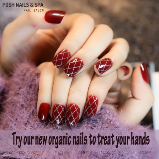 Nail màu đỏ kẻ đẹp dành cho mọi cô gái - hình 1 Mẫu móng tay nail màu đỏ kẻ đẹp nhất - hình 1