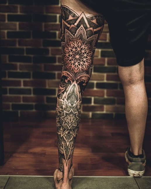 Hình xăm tattoo hoa văn bít 1 chân đẹp độc đáo Xem ngay gợi ý xăm tattoo hoa văn ở cánh chân đẹp từng centimet