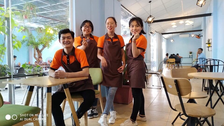 Mẫu tạp dề quán cafe 2