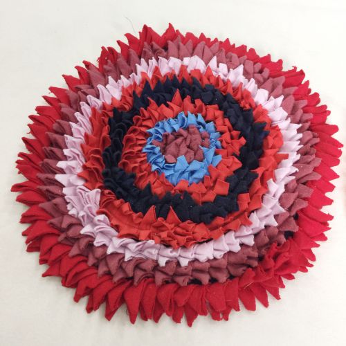 Thảm chùi chân bằng vải hình tròn - giao màu ngẫu nhiên - Thảm chùi chân Thương hiệu OEM | SieuThiChoLon.com