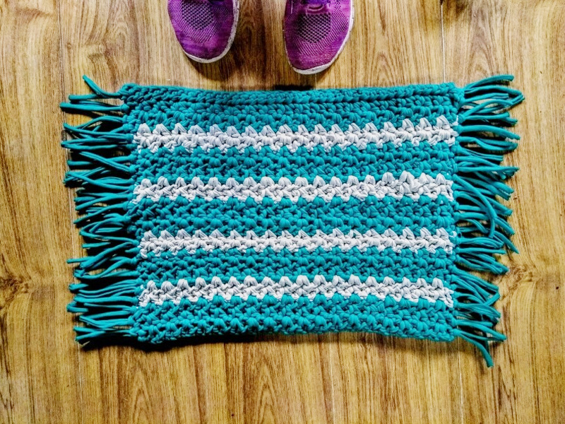 Thảm chùi chân vải sợi lớn (vải đan)