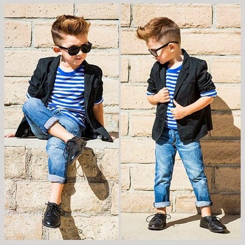 Cách phối quần áo bé trai 8 tuổi dạo phố thật phong cách - Uyên Kids