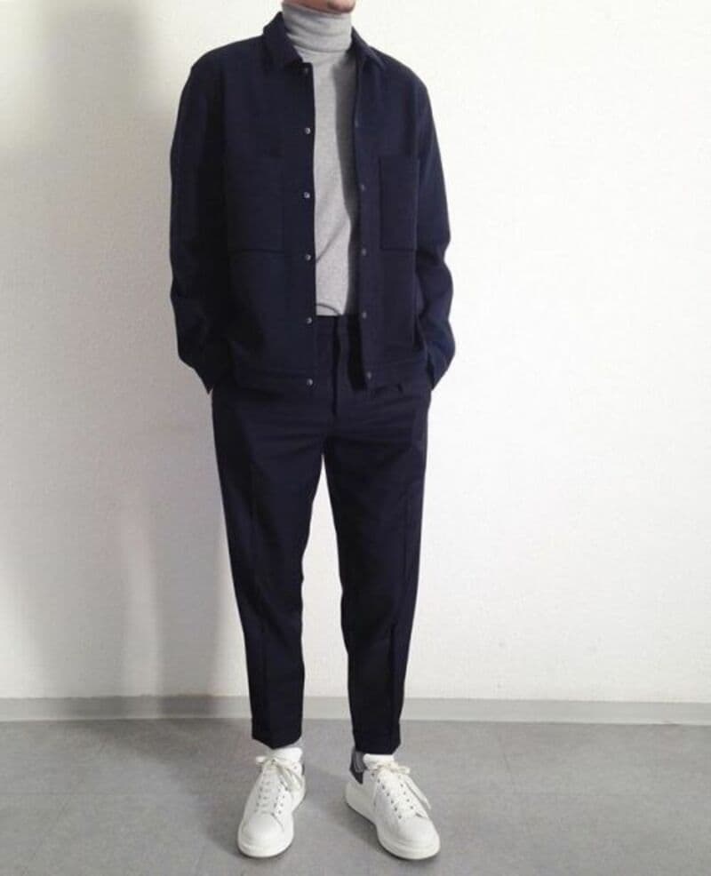 Cách Phối Đồ Với Quần Tây Nam Màu Đen - Xanh - Trắng - Xám