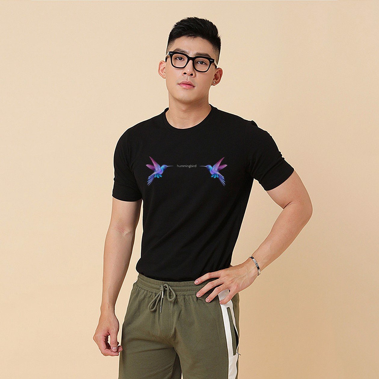 Áo Thun Nam POLO1 Cổ Tròn Tay Ngắn - Hummingbird