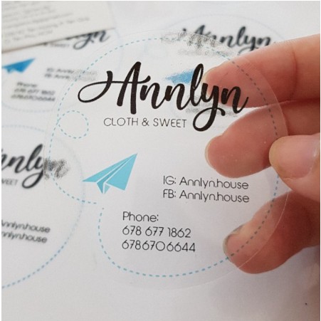 In tem trong - keo trong - decal trong suốt theo yêu cầu giá rẻ | Shopee Việt Nam