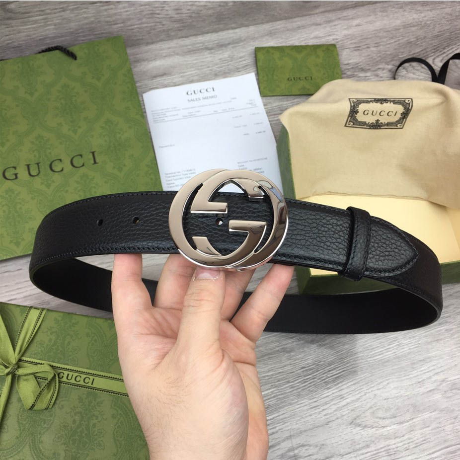 Thắt lưng Gucci Interlocking G buckle dây nhăn siêu cấp like auth 99% - TUNG LUXURY™