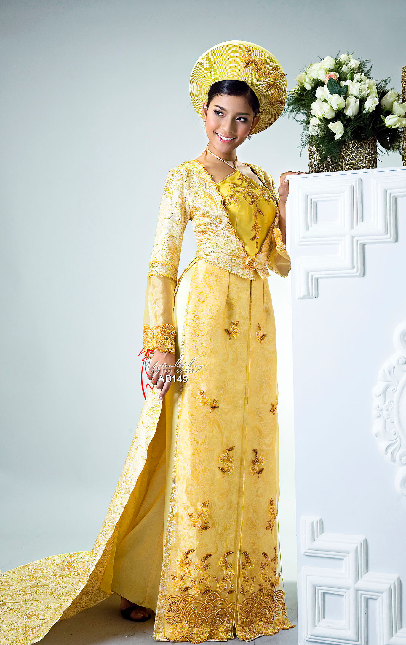 áo dài cưới AD145