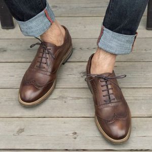 cách phối đồ với giày da nam