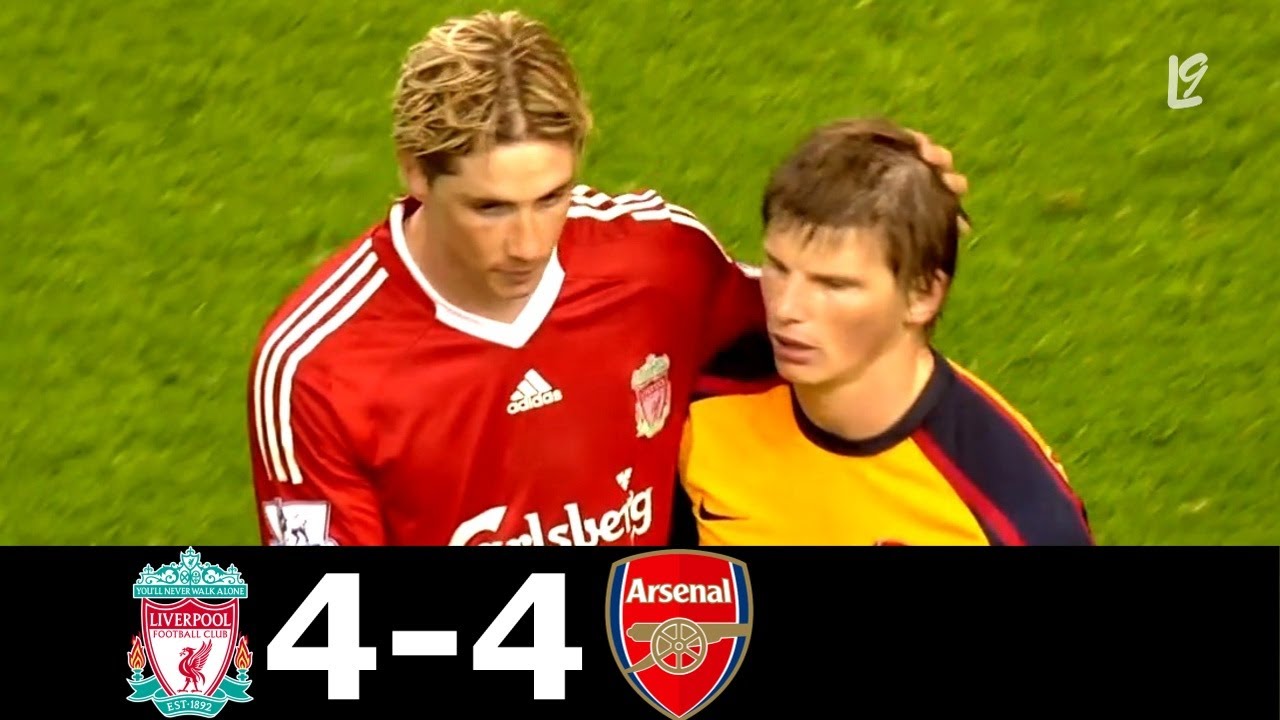 Liverpool vs Arsenal 4-4 - Premier League Classic 2008/2009 - YouTube