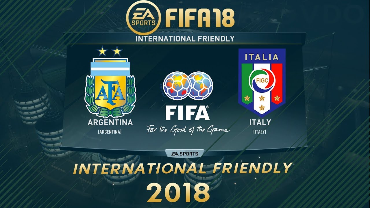 FIFA 18 Argentina vs Ý | Giao Hữu Quốc Tế 2018 | Trận đấu đầy đủ trên PS4 - YouTube