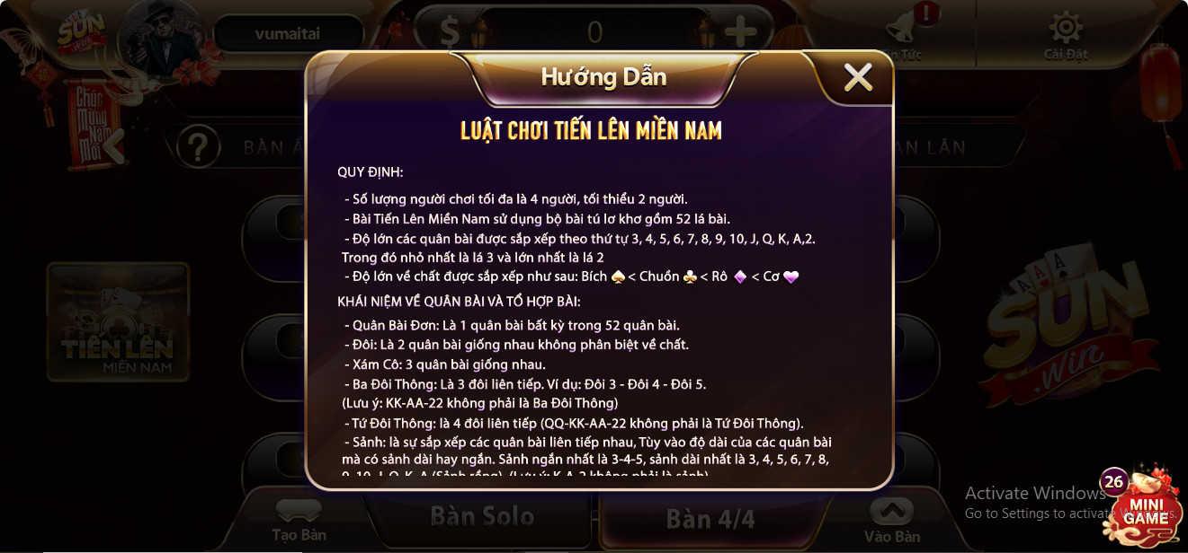 Luật chơi Tiến Lên Miền Nam Trắng là số 1