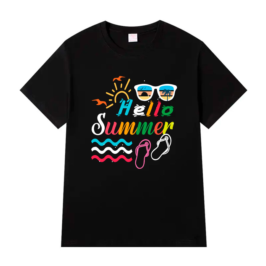 Đồng phục đi biển Hello Summer kèm kính - May đồng phục tốt