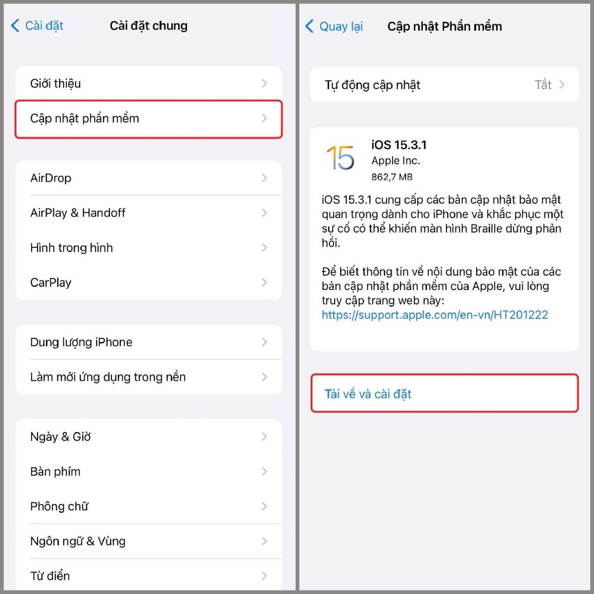 Màn hình iPhone 12 màu vàng